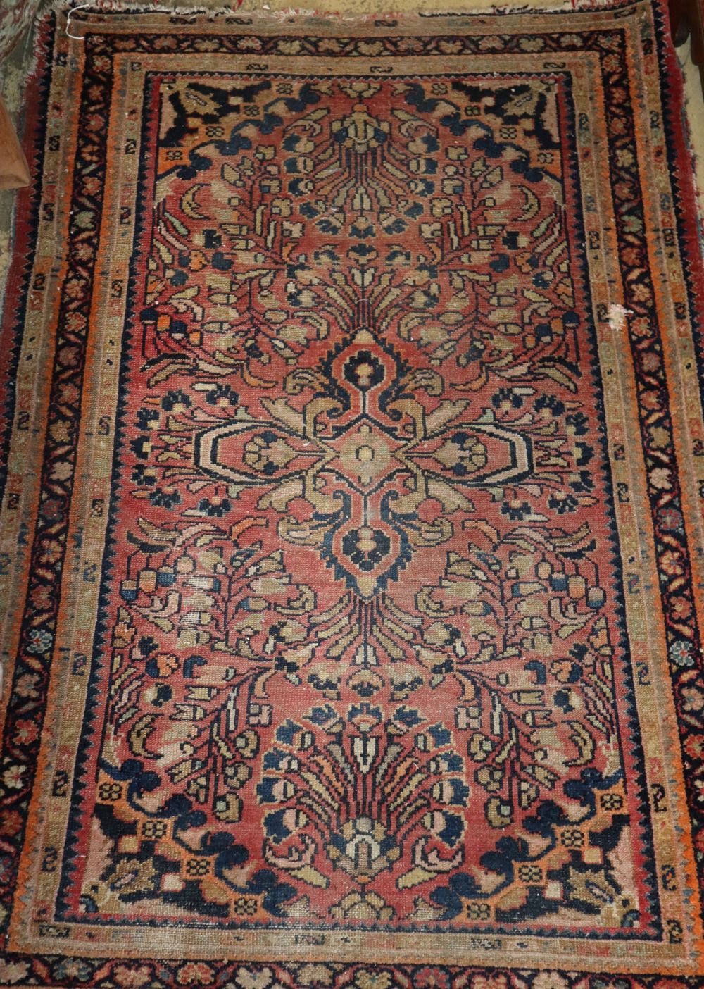 A North West Persian red ground rug, 140 x 98cm